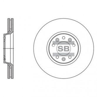 Тормозной диск передний Hi-Q (SANGSIN) SD5004