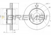 Тормозной диск перед Ducato / Boxer 06- (300x32) BREMSI CD7718V (фото 1)