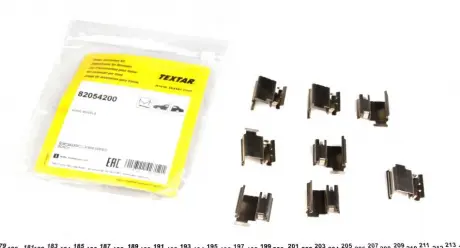 Монтажный к-т тормозов. колодок CITROEN / FIAT / MERCEDES / PEUGEOT "F /" R "03 >> TEXTAR 82054200