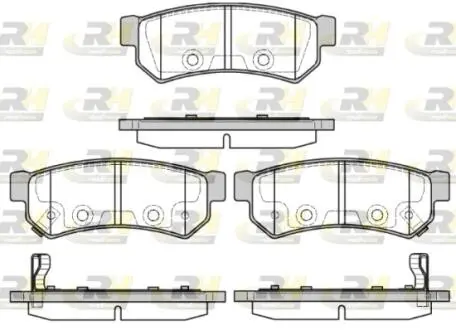 Колодки гальмівні дискові, к-кт. ROADHOUSE 2104812