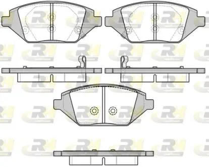 Колодки гальмівні дискові, к-кт. ROADHOUSE 2168602