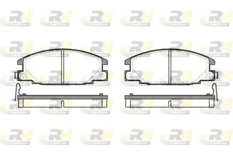 Колодки тормозные дисковые, к-кт. ROADHOUSE 223804