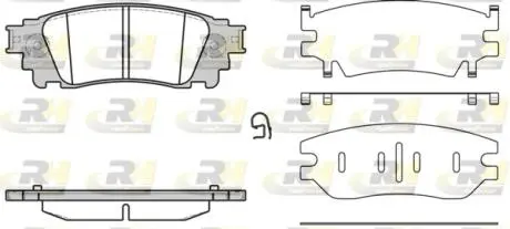 Колодки тормозные дисковые, к-кт. ROADHOUSE 2163600