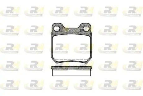 Колодки тормозные дисковые, к-кт. ROADHOUSE 223960