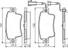 Гальмівні колодки, дискові BOSCH 0986495355 (фото 1)