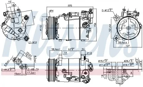 Компрессор кондиционера NISSENS 890099