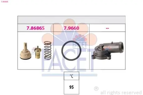 1 880 686K Термостат FACET 7.8686K