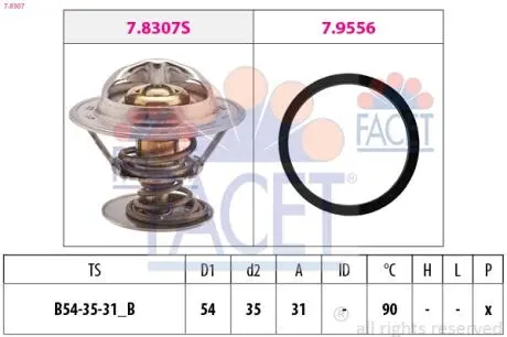 Термостат FACET 7.8307