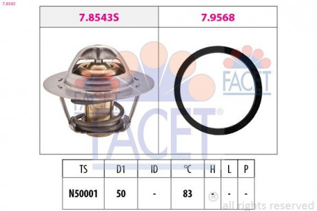 Термостат FACET 7.8543