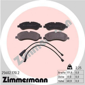 Гальмівні колодки ZIMMERMANN 25602.170.2