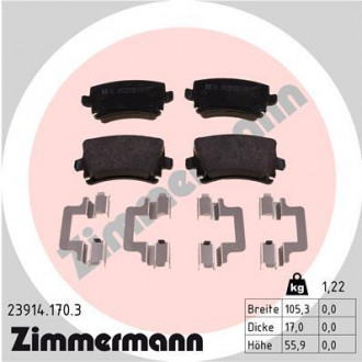 Гальмівні колодки ZIMMERMANN 23914.170.3