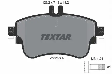 Гальмівні колодки TEXTAR 2532601