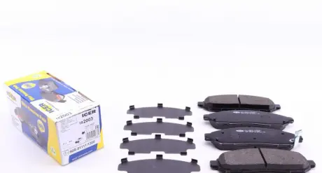 Колодки тормозные ICER 182003