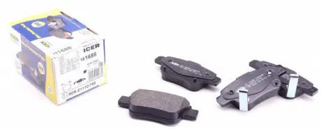 Гальмівні колодки ICER 181688