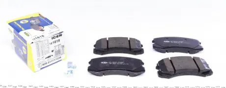Гальмівні колодки ICER 181618 (фото 1)