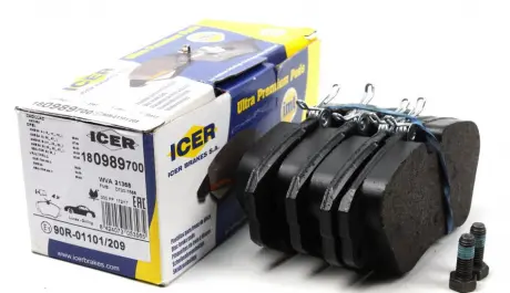 Гальмівні колодки ICER 180989-700