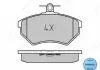 Колодки тормозные передние Chery Amulet / Eastar / Elara / Tiggo | Geely CK / CK2 / MEYLE T11-3501080 (фото 1)