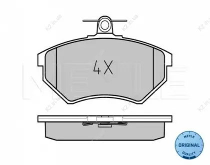 Колодки тормозные передние Chery Amulet / Eastar / Elara / Tiggo | Geely CK / CK2 / MEYLE T11-3501080