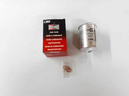 Фільтр палива Alfa Romeo 164 87-97, AUDI A6 97-04, A8 02-10, Lancia Kappa 94-01 CHAMPION L205