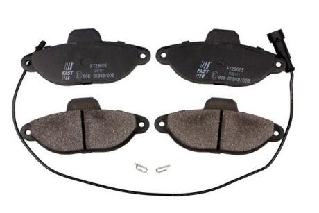 Колодки гальмівні передні FIAT FIORINO 07-, FIAT QUBO 08-, FIAT PANDA 03-12 FAST FT29005