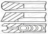 Кільця поршневі STD 1.9TD FIAT CROMA d = 82.6 2.5 * 2 * 4 GOETZE 08-783400-00 (фото 1)