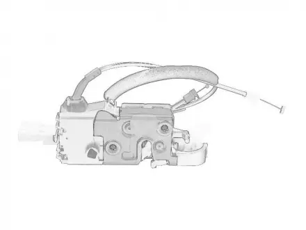 Замок двери лев перед электр FIAT SCUDO NEW 07- Fiat/Alfa/Lancia 9681335380