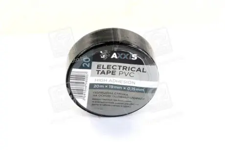 Изолента черная 19mm * 20 <AXXIS> AXXIS Польша PV100B