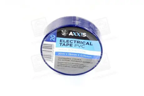 Изолента синяя 19mm * 20 <AXXIS> AXXIS Польша PV100BL