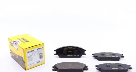 Комплект гальмівніх колодок з 4 шт. дисків TEXTAR 2101204