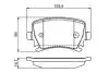 Комплект тормозных колодок с 4 шт. дисков BOSCH 0986495453 (фото 5)