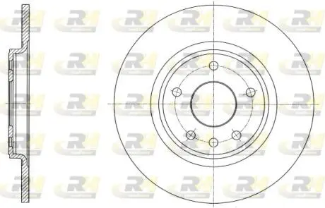 Тормозной диск ROADHOUSE 6155900 (фото 1)