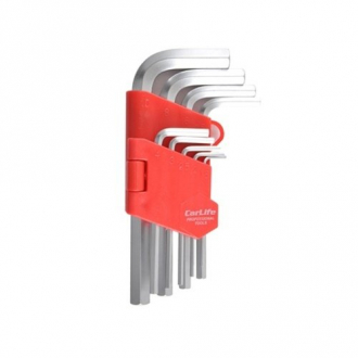 Набор ключей Г-образных торцевых 9 шт., 1,5-10 мм, CR-V CarLife WR2114