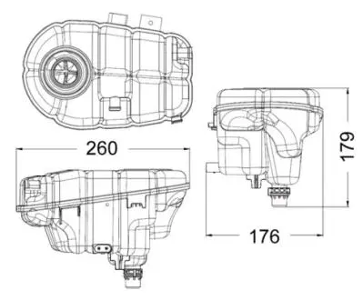Розширювальний бачок Mahle MAHLE KNECHT CRT 60 000S