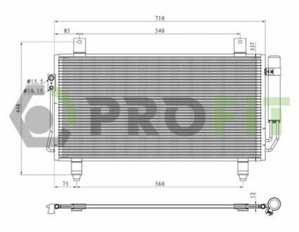 Конденсер кондиционера PROFIT 1770-0272