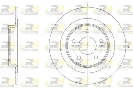 Тормозной диск ROADHOUSE 6152800 (фото 1)