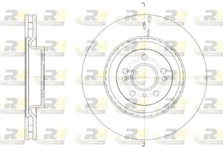 Фото 1 - тормозной диск ROADHOUSE 6163410 Тормозной диск ROADHOUSE 6163410 (фото 1)