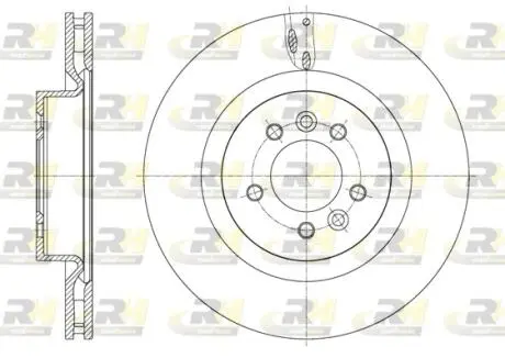 Тормозной диск ROADHOUSE 6161310 (фото 1)