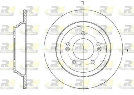 Гальмівний диск ROADHOUSE 6157200 (фото 1)