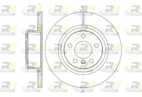 Тормозной диск ROADHOUSE 6145510 (фото 1)