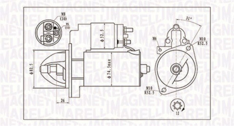 Стартер MB MAGNETI MARELLI 063721410010