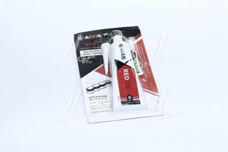 Герметик прокладок красный 85гр + клей в подарок AXXIS Польша VSB-011 (фото 1)