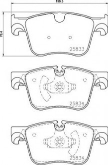 Тормозные колодки, к-кт. BREMBO P 61 127 (фото 1)