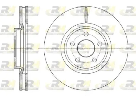 Тормозной диск передний Ford Galaxy / S-Max 15> ROADHOUSE 6160210