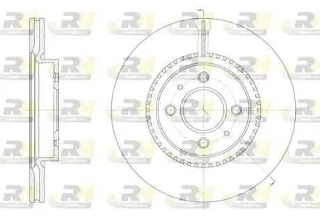 Тормозной диск ROADHOUSE 6146310 (фото 1)
