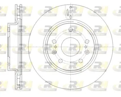 Тормозной диск передний SUZUKI SX4 S-Cross (08 / 13-) ROADHOUSE 6166510