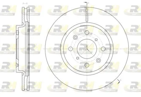 Тормозной диск ROADHOUSE 6148110