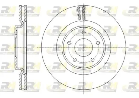 Тормозной диск передний D-320 для Nissan X-Trail (T32-Rogue) 14- ROADHOUSE 6162210