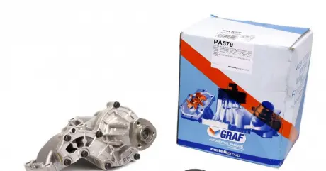 Помпа води Audi/Seat/VW 1.3/1.5/1.6/D/TD/1.7/1.8/1.9D/TD/TDI/SDI/2.0/E (B/B) (6 лоп) (з корпусом) GRAF PA579