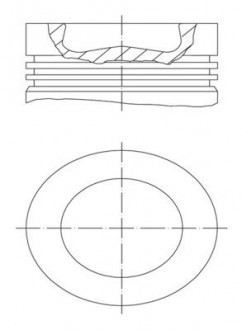 Поршень VOLVO 131.0 D12C (составной) гильза 037 WN 48 01 MAHLE KNECHT 038 56 00 (фото 1)