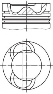 Поршень DAF 130.0 WS222 / WS242 / WS268 / WS295 / WS315 EURO 2 MAHLE KNECHT 213 65 00